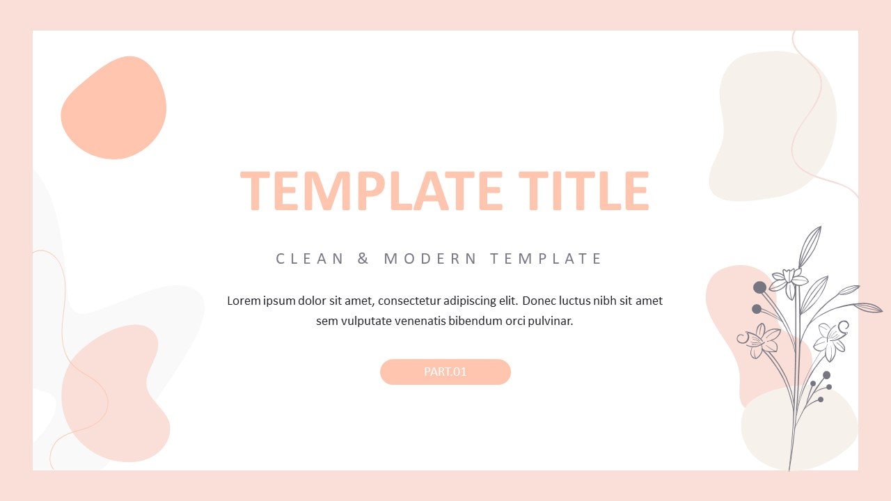Minimal Clean Report Powerpoint Template - Etsy