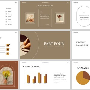 Minimal Retro Fashion Clean Powerpoint Template - Etsy