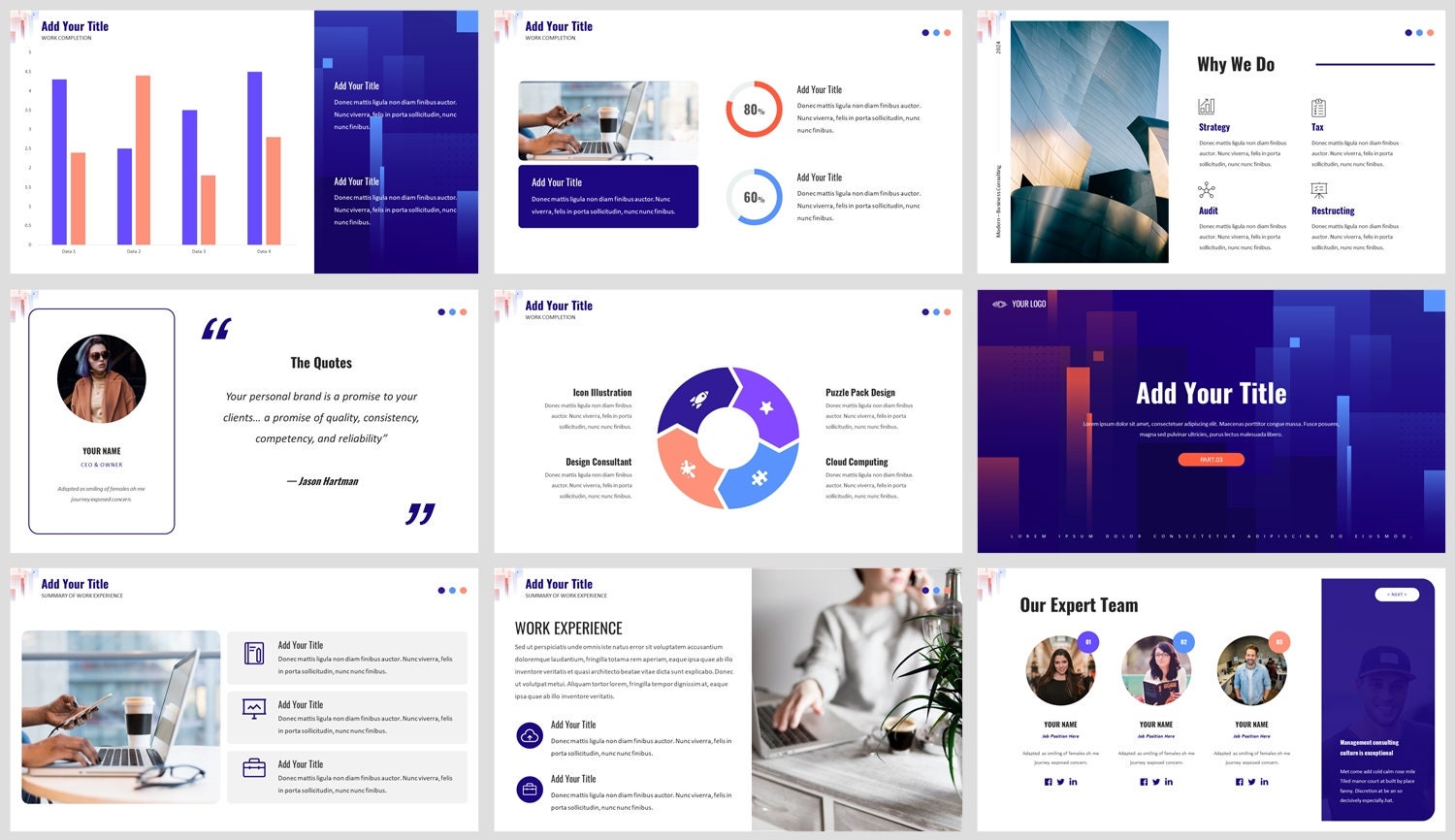Modern Clean Business Plan Powerpoint Template - Etsy