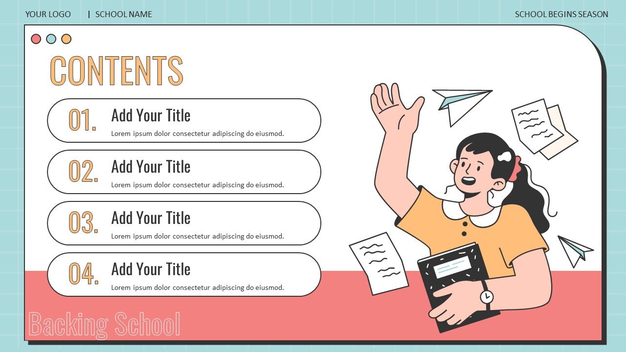 Illustration Style Backing School Report Template - Etsy