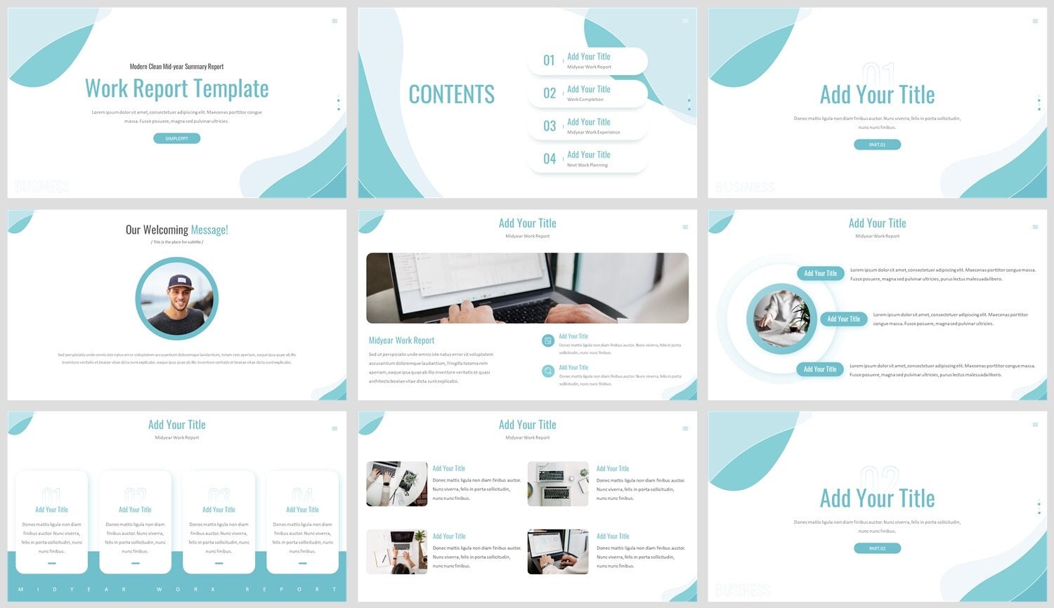 Minimal Clean Business Powerpoint Template - Etsy