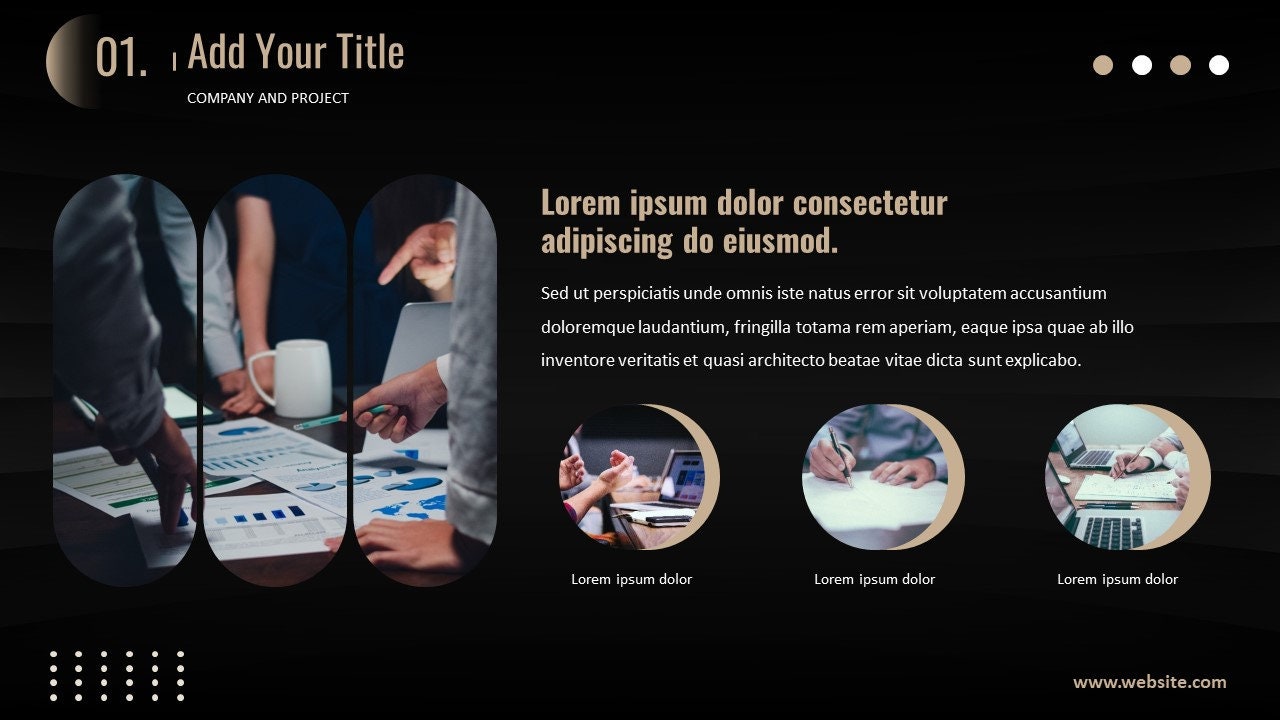 Black Gold Business Plan Powerpoint Template - Etsy
