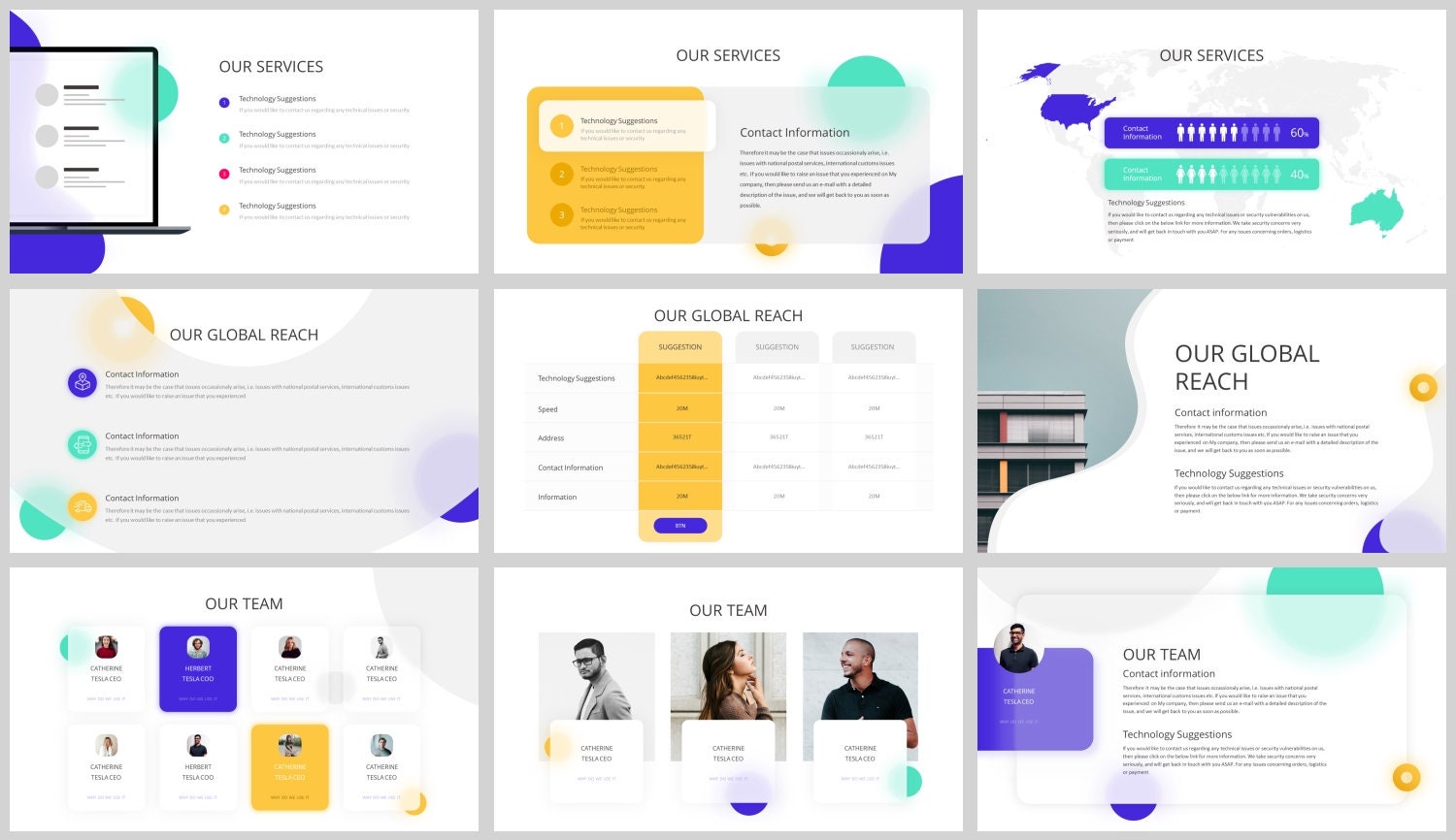 Modern Clean Business Plan Powerpoint Template - Etsy