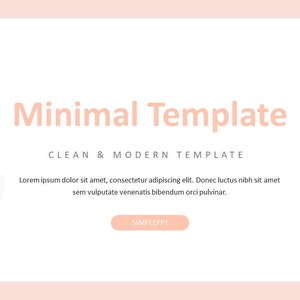 Minimal Clean Report Powerpoint Template - Etsy