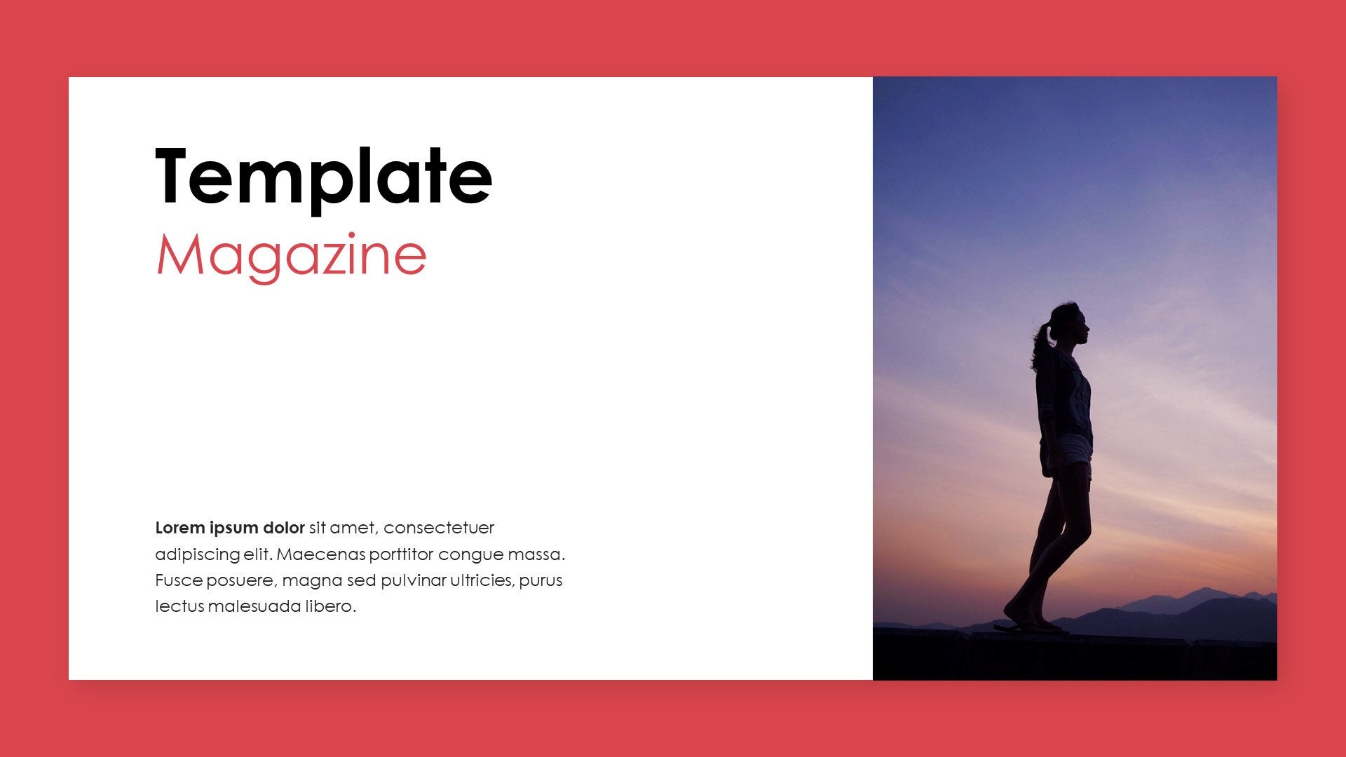 Minimal Magazine Style Powerpoint Template - Etsy