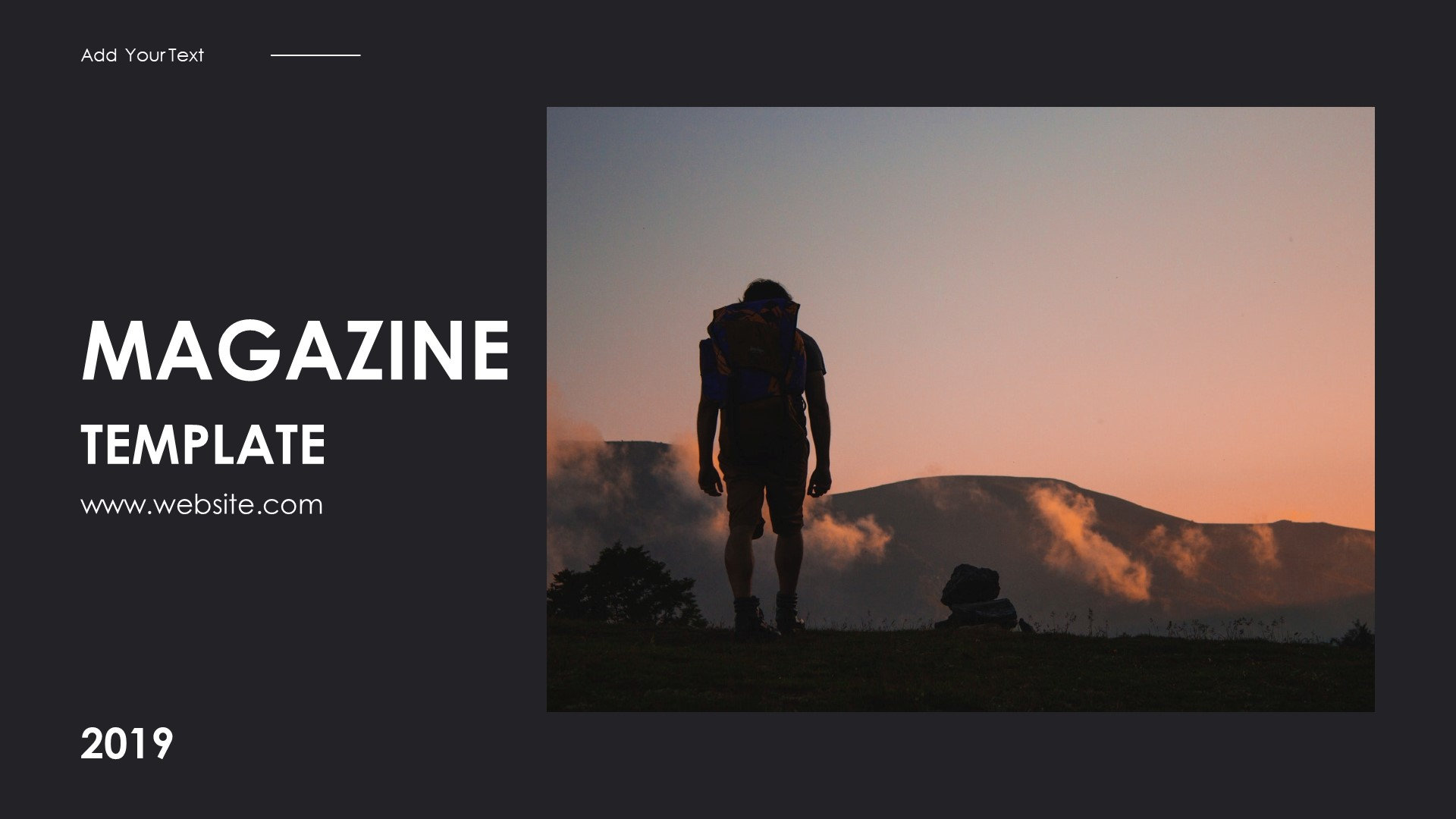 Minimal Magazine Style Powerpoint Template - Etsy