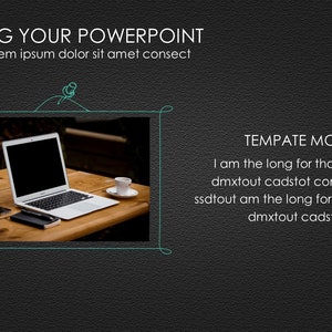 May include: A laptop computer with a black screen is open on a wooden table. A cup of coffee and a notebook are also on the table. The image is framed with a hand-drawn border.