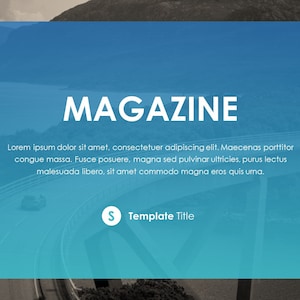 Minimal Magazine Style Business Powerpoint Template - Etsy