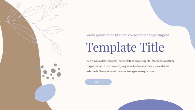 Minimal Clean Report Powerpoint Template - Etsy