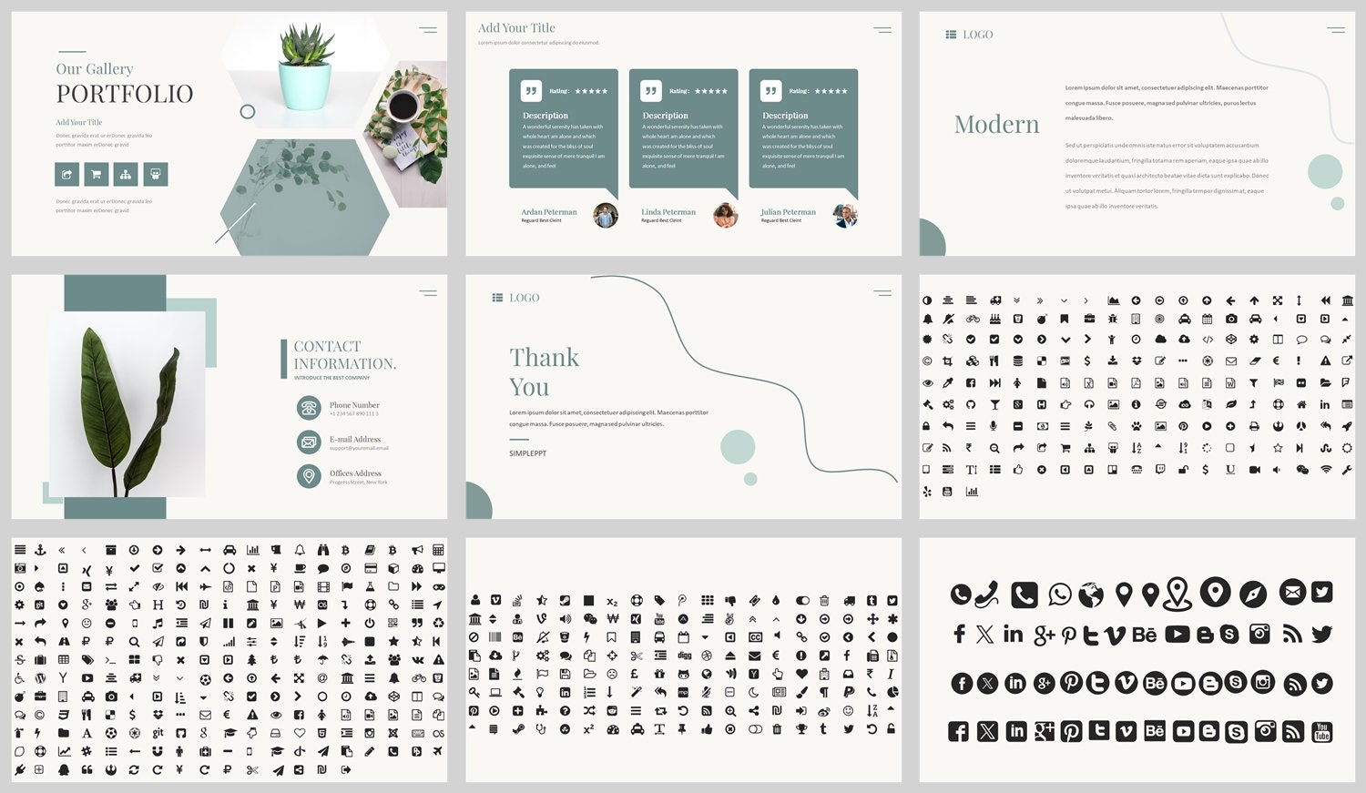 Minimal Modern Clean Business Powerpoint Template - Etsy Australia