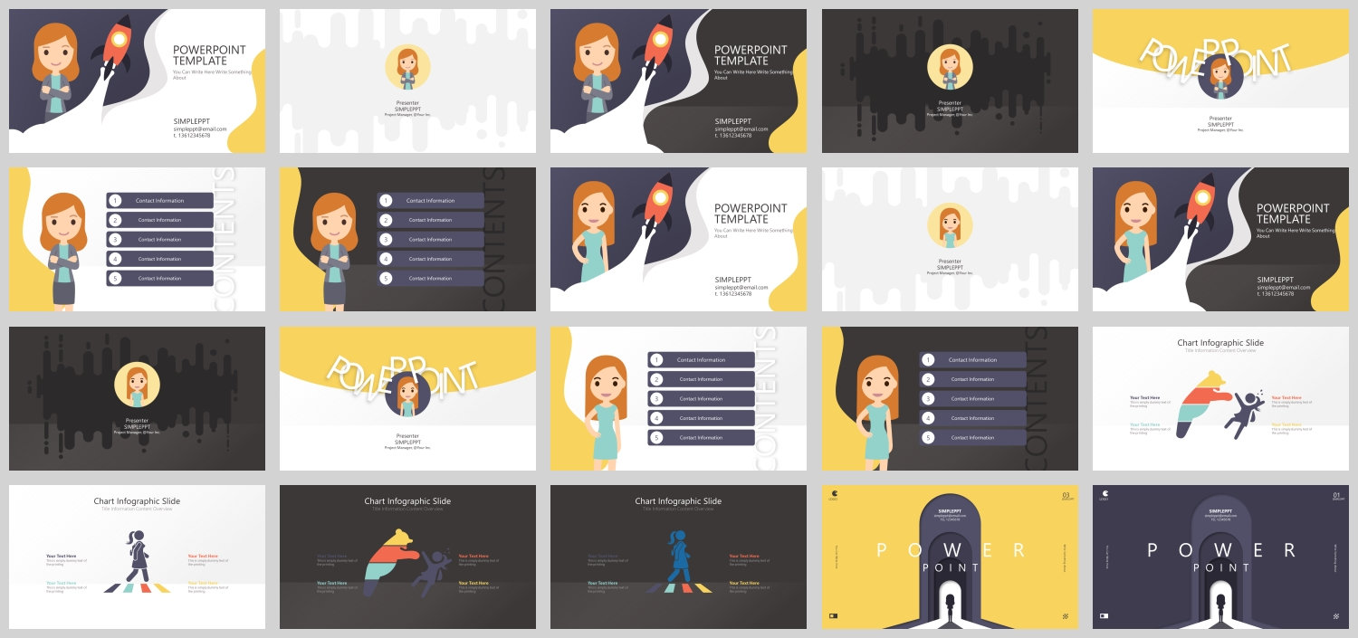 Simple & Modern Business Powerpoint Template[season 01] - Etsy