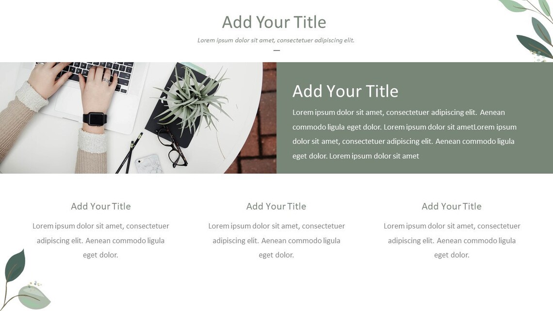 Minimal Magazine Style Powerpoint Template | Etsy