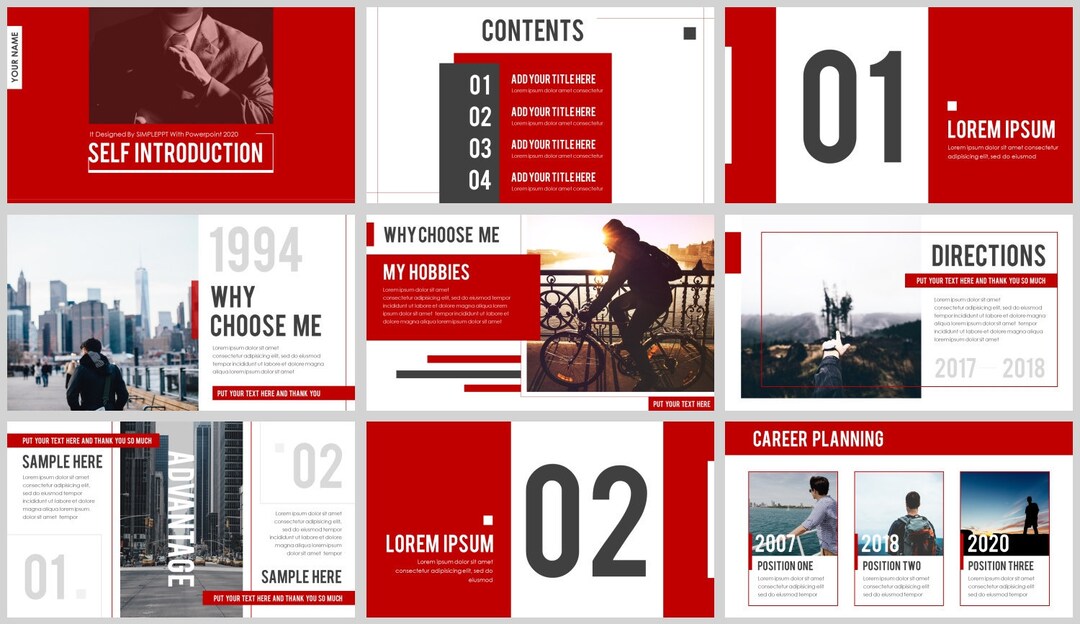Simple Magazine Style Powerpoint Template2 - Etsy