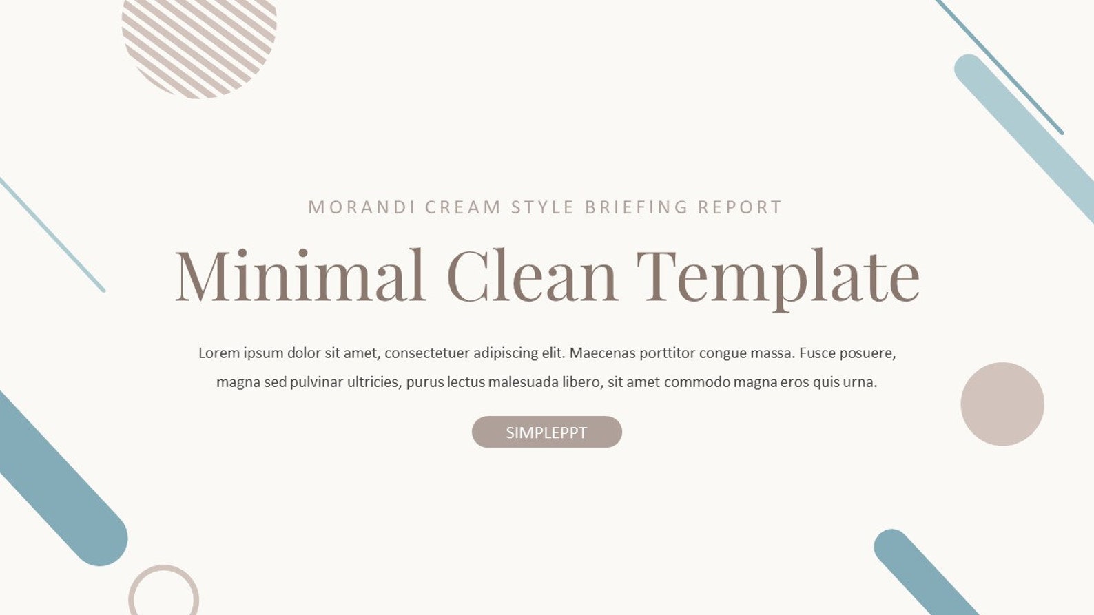 Minimal Clean Business Report Powerpoint Template - Etsy