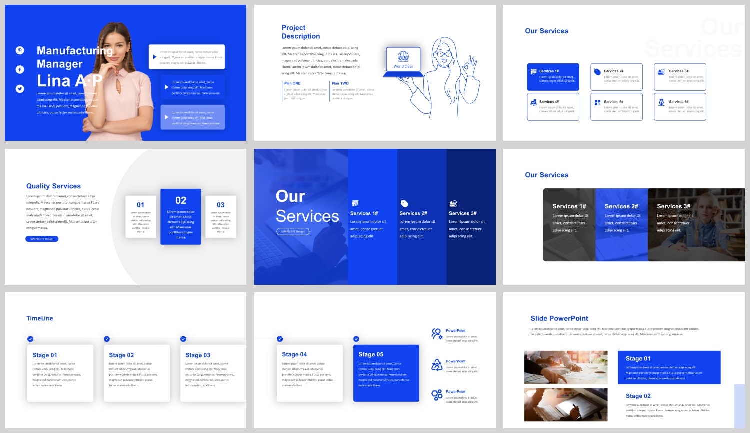 Modern Clean Business Plan Powerpoint Template - Etsy