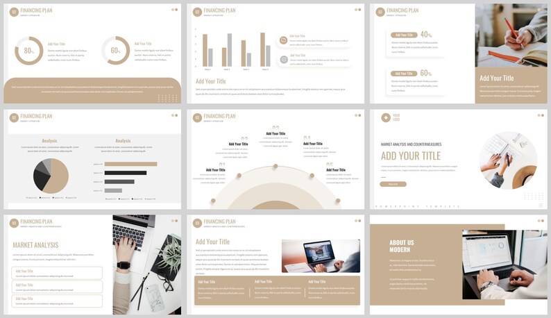 Modern Clean Business Plan Powerpoint Template - Etsy Australia