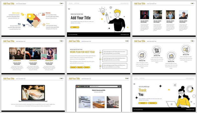 Minimal Modern Clean Style Powerpoint Template - Etsy