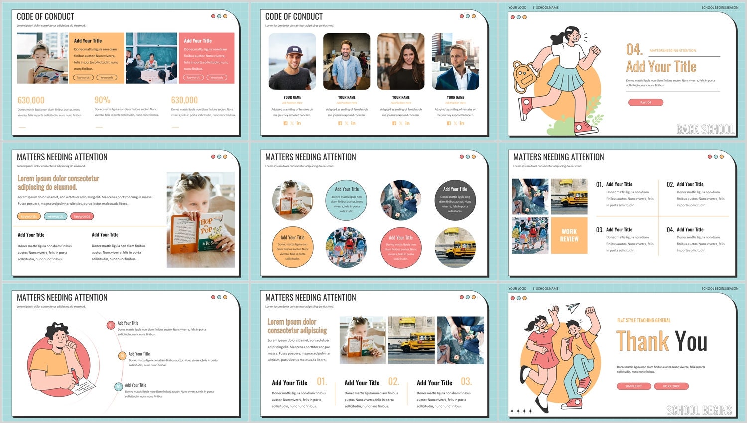 Illustration Style Backing School Report Template - Etsy