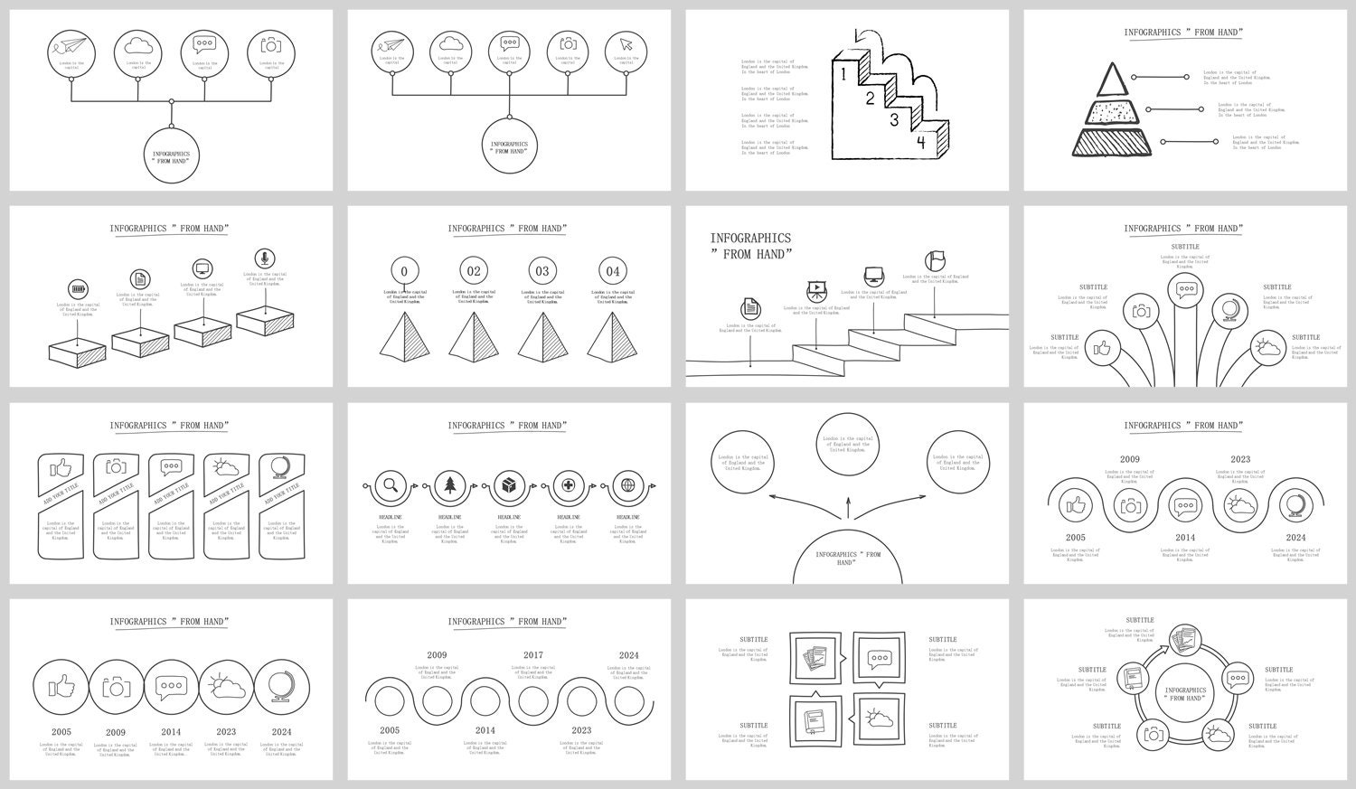 Handdraw Style Report Powerpoint Template - Etsy