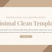 Minimal Clean Work Summary Powerpoint Template - Etsy