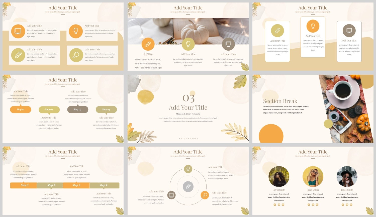 Minimal Modern Clean Style Powerpoint Template - Etsy