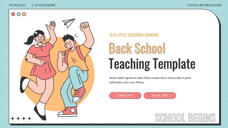 Illustration Style Backing School Report Template - Etsy