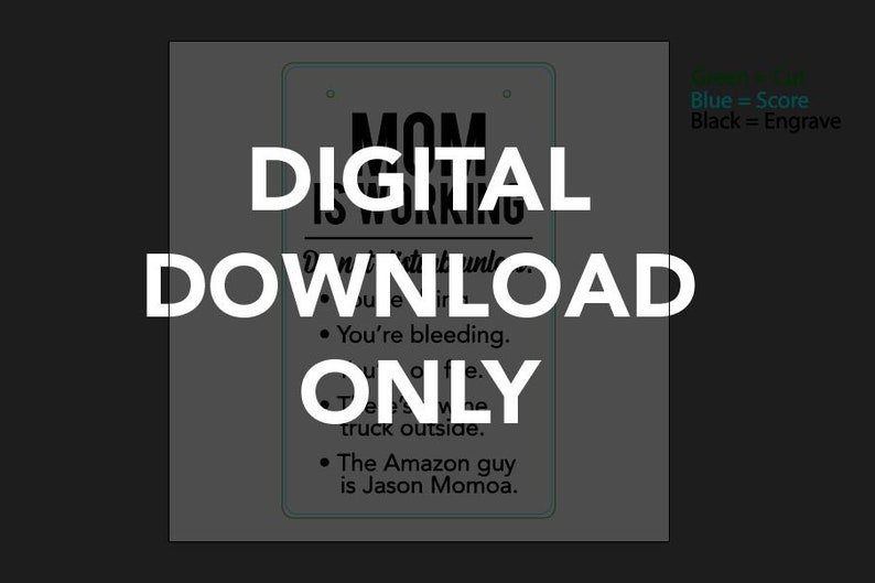 Download Mamá está trabajando / Mamá está en una reunión / Aprendizaje | Etsy