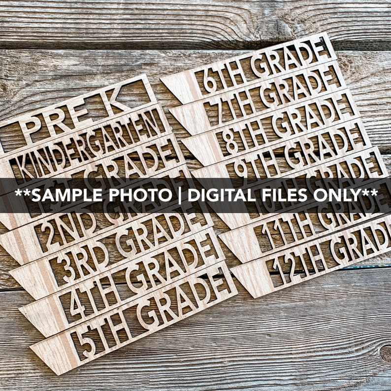 First Day of School Wood Photo Sign, Back to School, Apple, Photo Prop, SVG, EPS, PDF, png, Glowforge image 6
