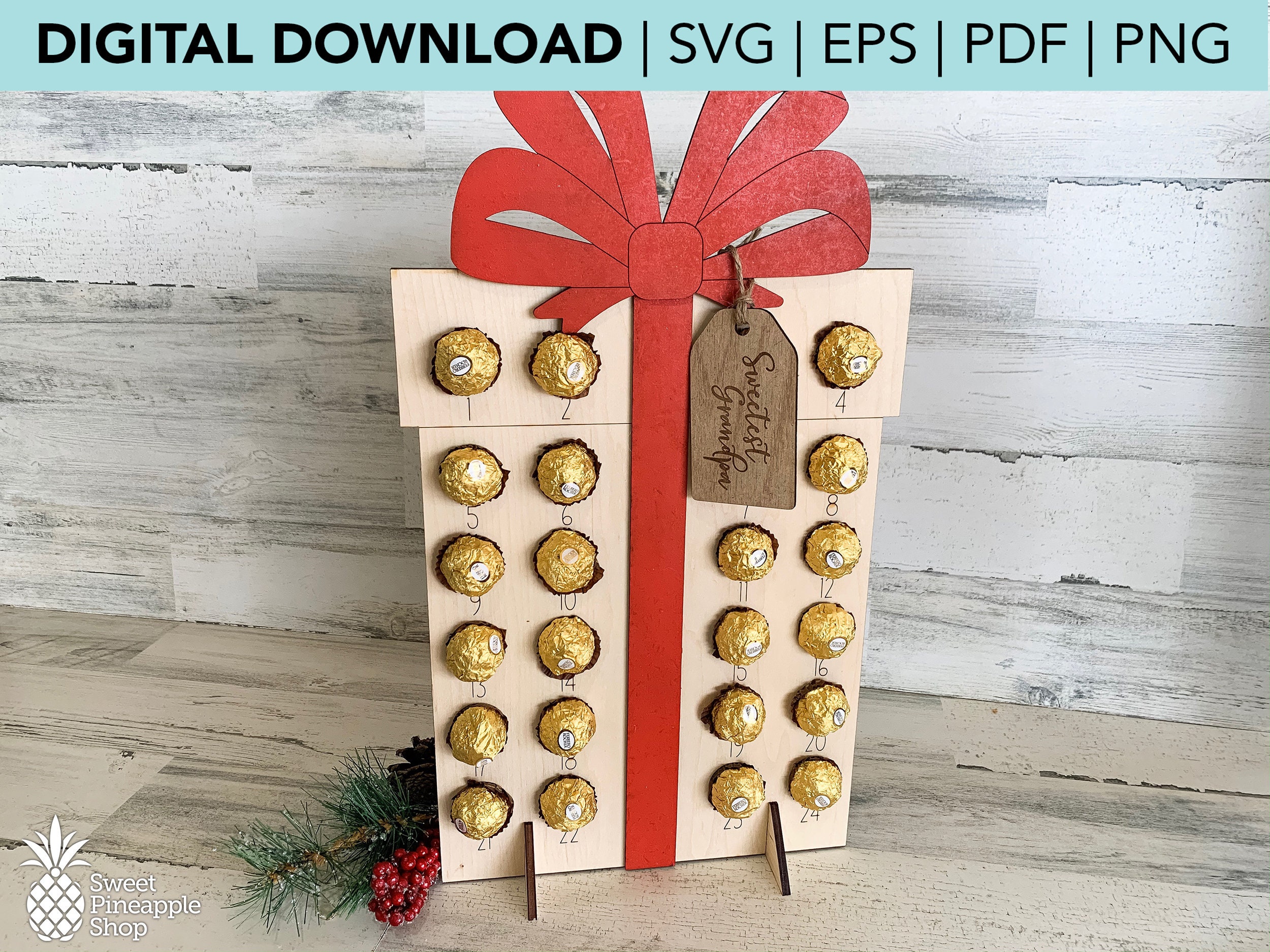 Chocolate Gift Box Holiday Christmas Advent Calendar Ferrero - Etsy