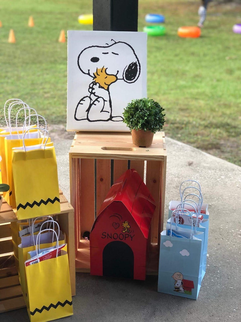 Snoopy Inspired Goodie Bags / Charlie Brown Inspired Goodie Etsy