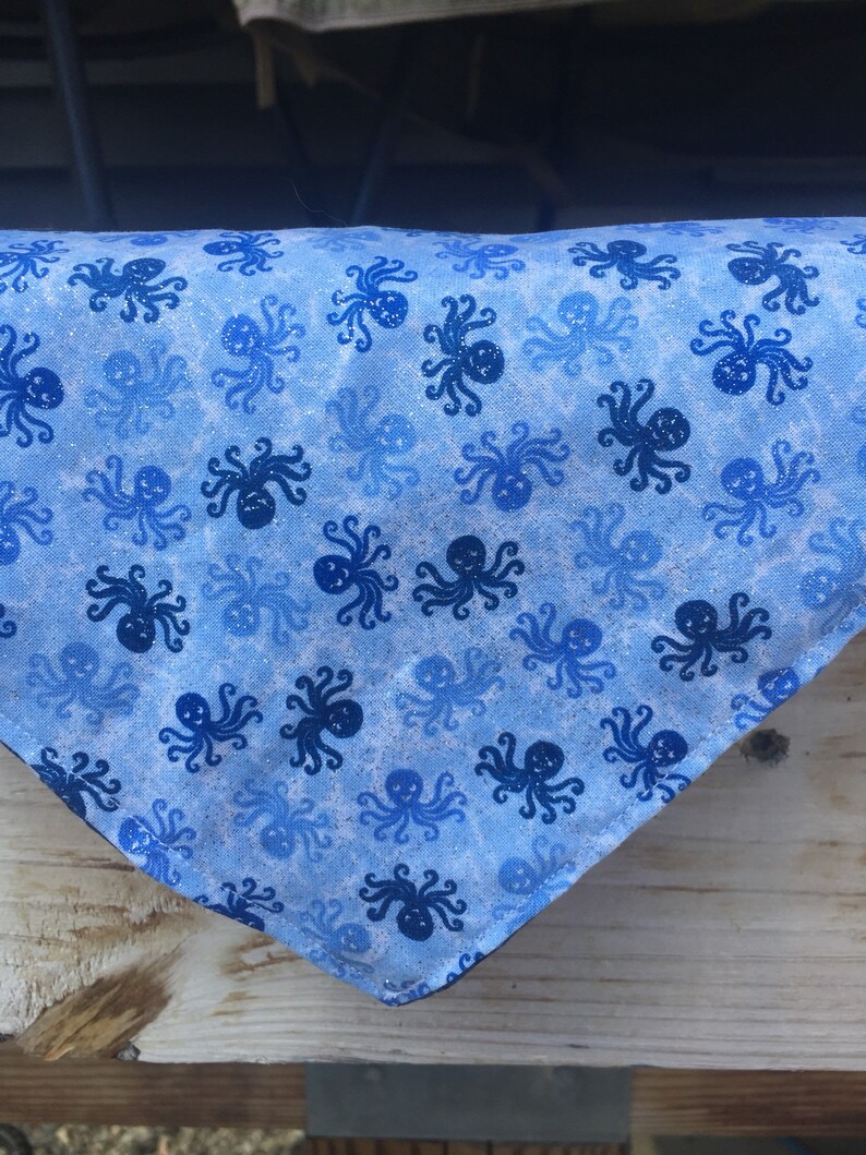 Ocean Bandana Cat Bandana Dog Bandana Pet Bandana Octopus Bandana Snap On