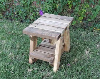 Wood Outdoor Garden Side Table