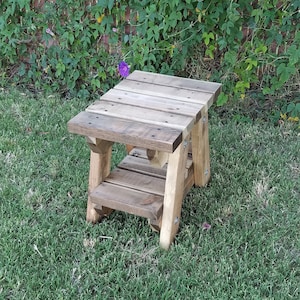 Wood Outdoor Garden Side Table