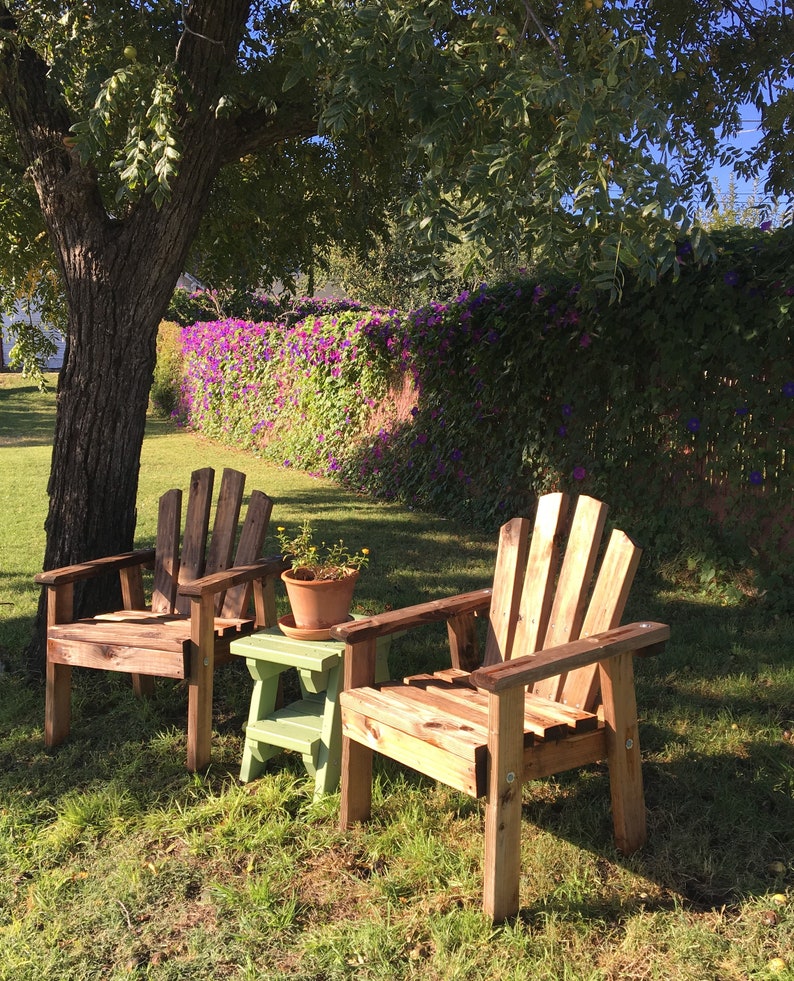 Wood Outdoor Garden Chair image 1