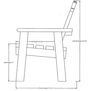 Wood Outdoor Garden Chair image 5