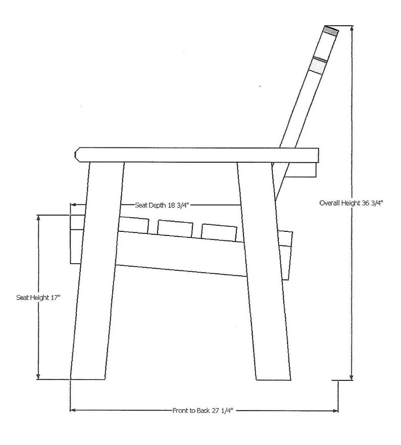 Holz Outdoor Garten Stuhl Bild 5