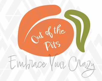 Peach Designs Bundle 1, SVG en andere bestandsindelingen, Peach Clipart, Peach cut file, Instant Download
