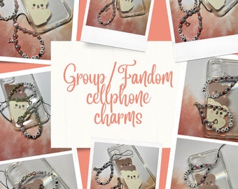 Kpop Group/Fandom Debut & Birthday cellphone charms