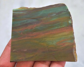 End cut slice of jasper rock Jasper slab and earrings end cut amethyst earrings Indian blanket jasper rock Arizona jasper. rock slice