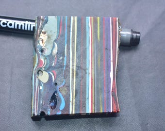 Surfite Surfboard-Harz, Großhandel, rohe Surfsteinscheiben aus Kalifornien, Edelstein / 58 x 52 x 13 mm / 239,50 ct / Lose Edelsteine / Q-188