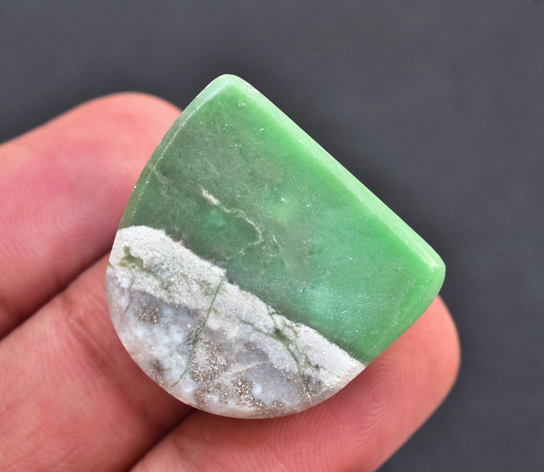 24x25x7 mm Loose Gemstone F621 Top Grade Variscite Gemstone High Quality For Jewelry Fancy Shape 37.10 Ct Variscite Cabochon AA+