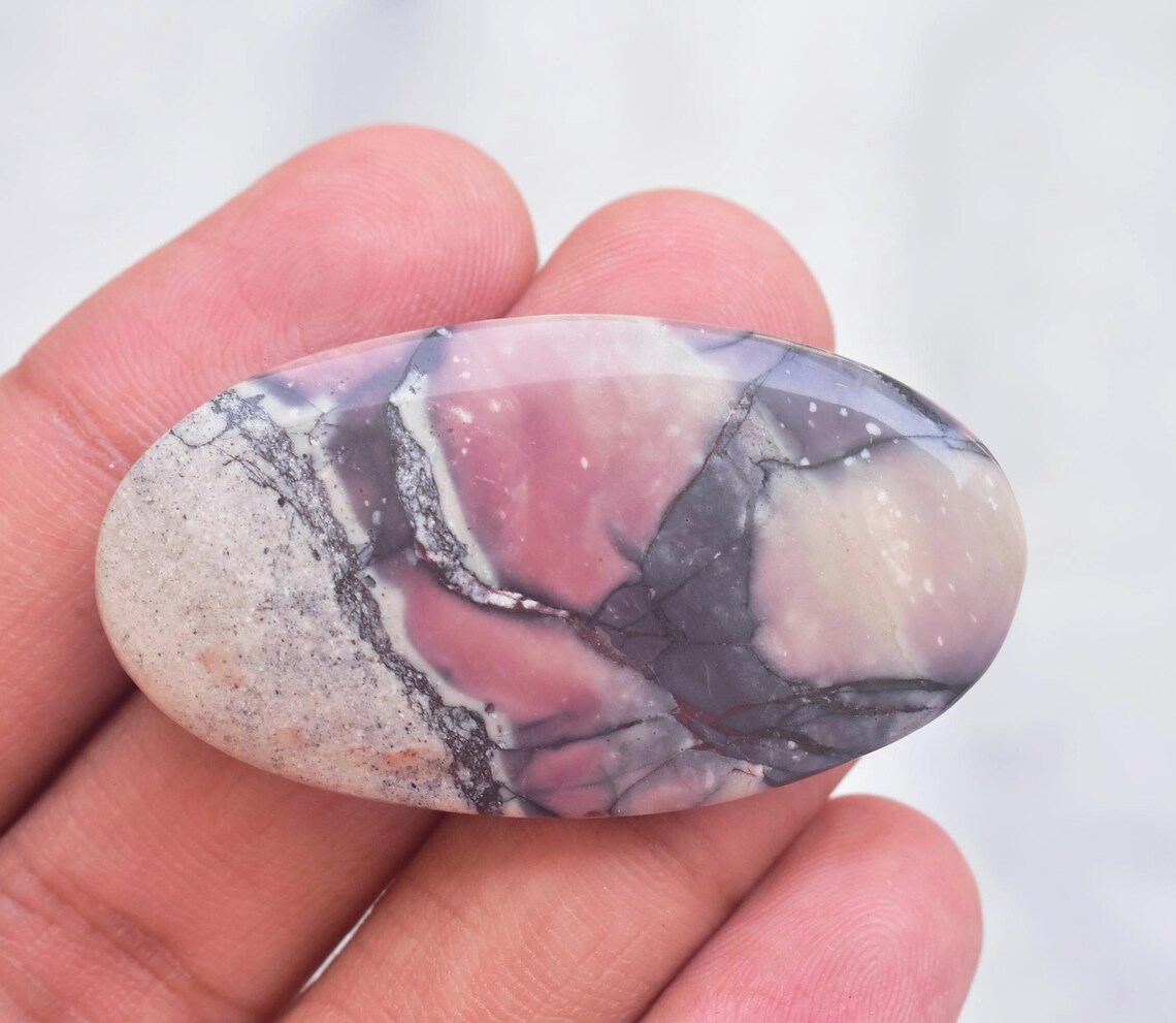 Porcelain Jasper Cabochon / Porcelain Jasper Gemstone / Oval Etsy