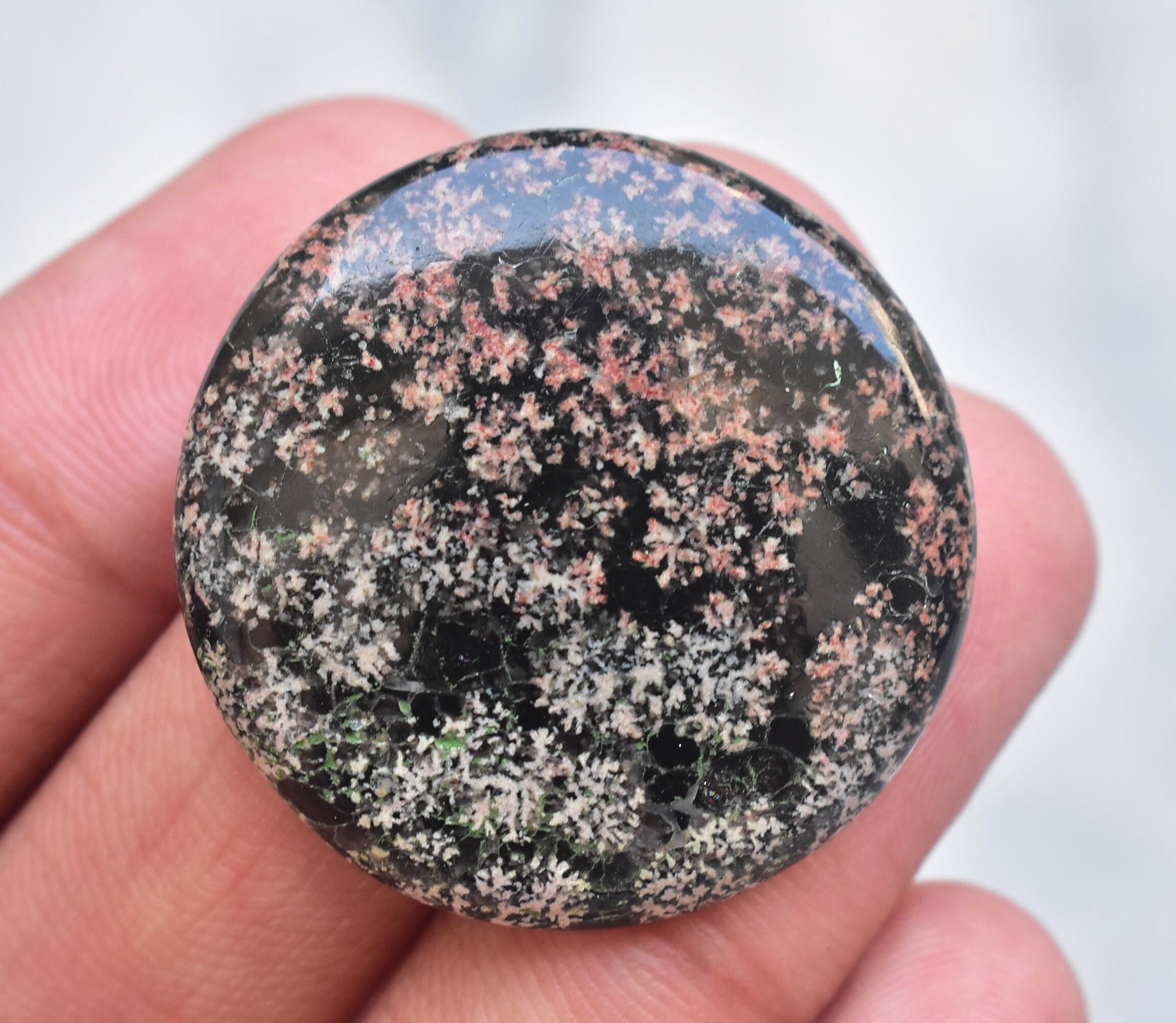 Flower Obsidian Cabochon / Flower Obsidian Gemstone / Freeform Etsy