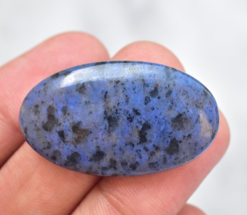 Loose Gemstone J-172 Dumortierite Cabochon Top Grade Dumortierite Gemstone Oval Shape 37.50 Ct 36x21x5 mm