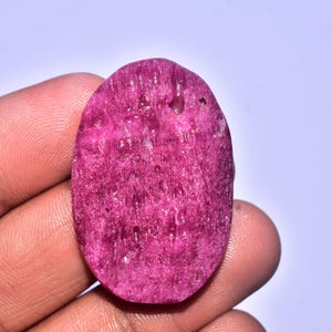 Honeycomb Ruby Druzy Cabochon / High Quality Honeycomb Ruby Gemstone / Oval Shape / 97.20 Ct. / 41x27x10 mm. / Loose Gemstone / R-702