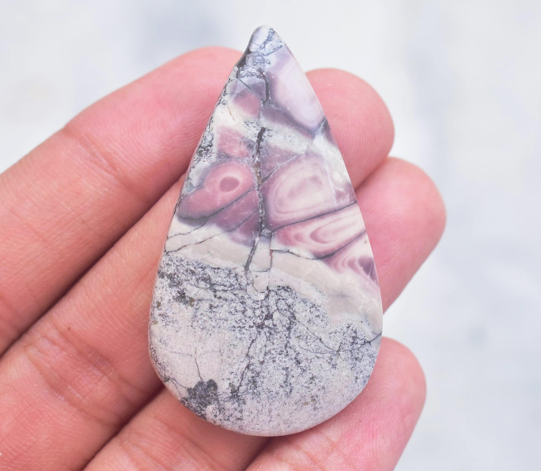 Porcelain Jasper Cabochon / Porcelain Jasper Gemstone / Pear Etsy