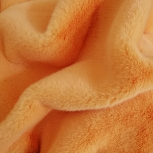Orange Faux Fur, Mink, Fur As real, Apricot mink , Luxury fox-color Faux Fur