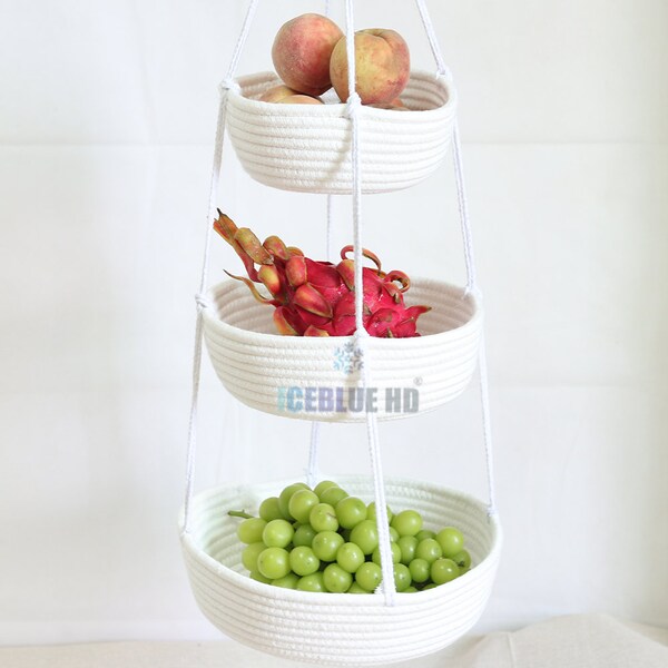Hanging Fruit Basket Etsy