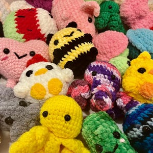 Medium Mystery Crochet Amigurumi - Handmade - Plush - Plushie - Toy - Mystery - Surprise Toy Box - Kawaii - Random