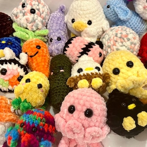 Small Mystery Crochet Amigurumi - Handmade - Plush - Plushie - Toy - Mystery - Surprise Toy Box - Kawaii - Random